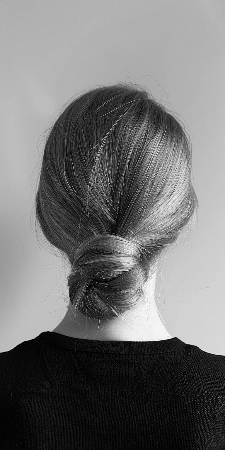 hairstyles for thin hair women Chignon, Updo, French twist, Ballerina bun, Layered