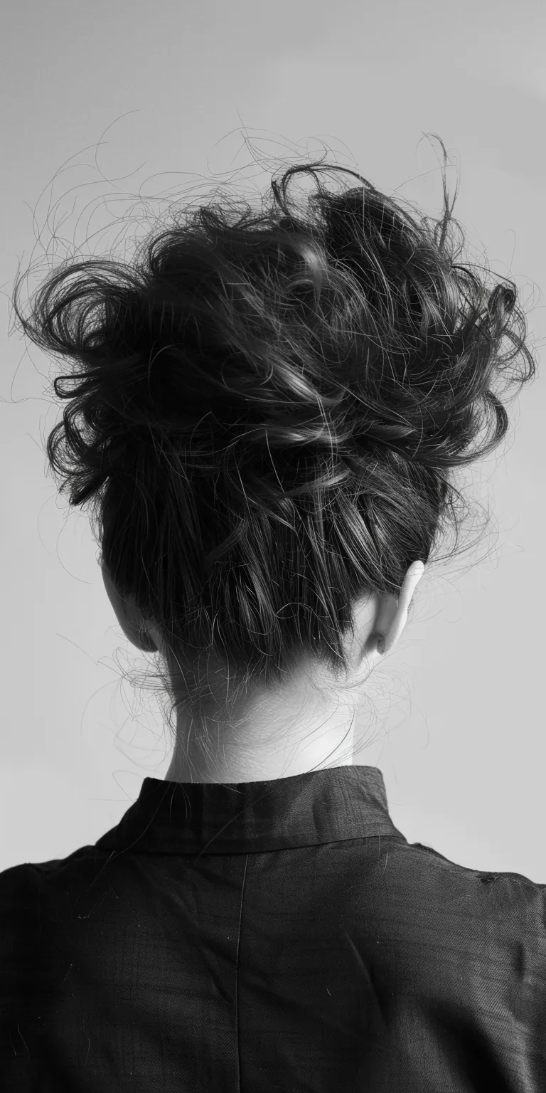 big hair style man Chignon, Updo, Layered hair, Bouffant, Asymmetric cut