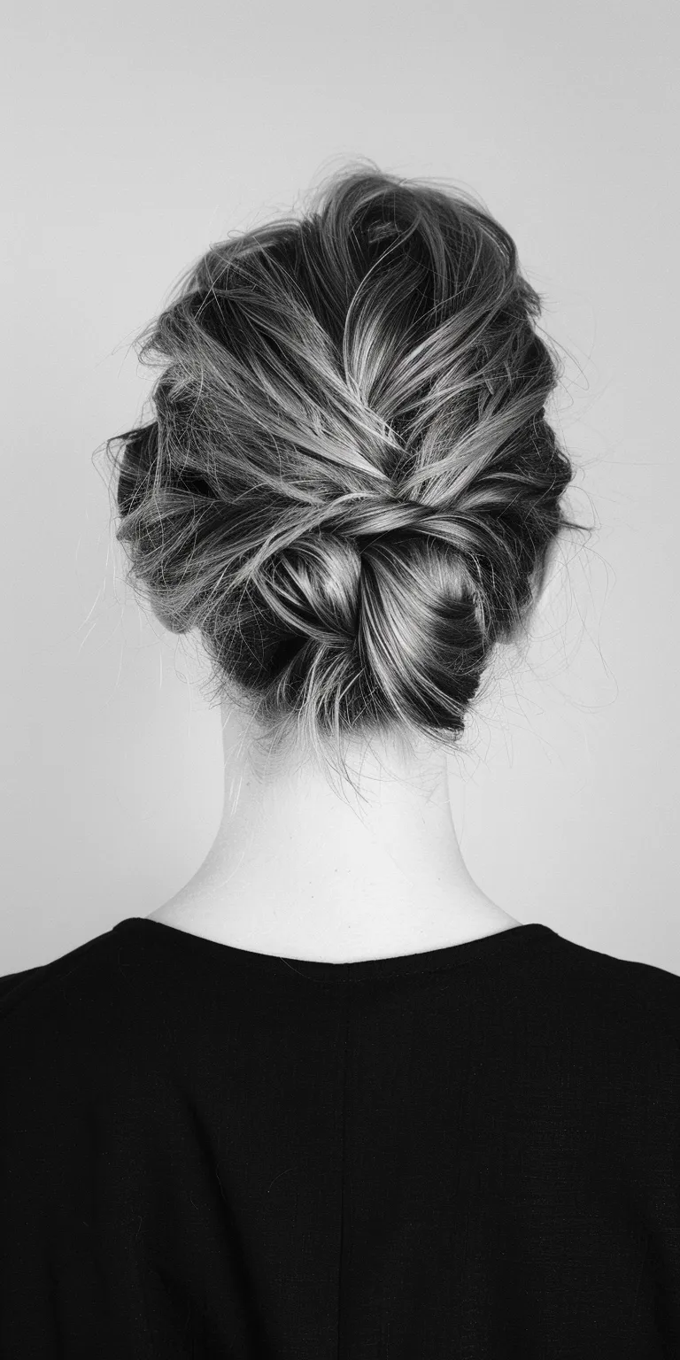 alt hairstyles Chignon, Updo, French braid, twist, Milkmaid braid