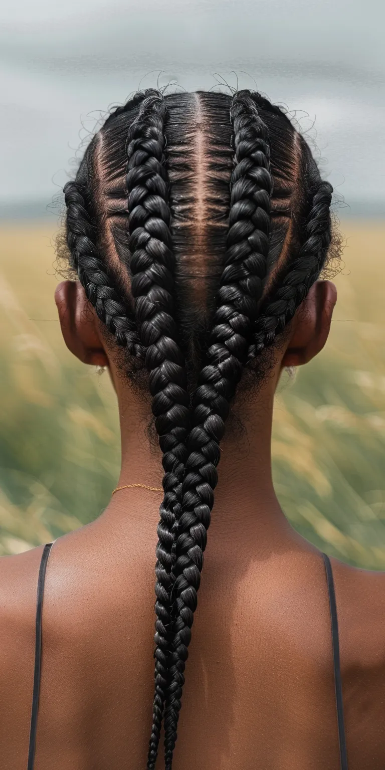 cornrow hairstyles for ladies Hair twists, Cornrows, Waterfall braids, Boho Braid