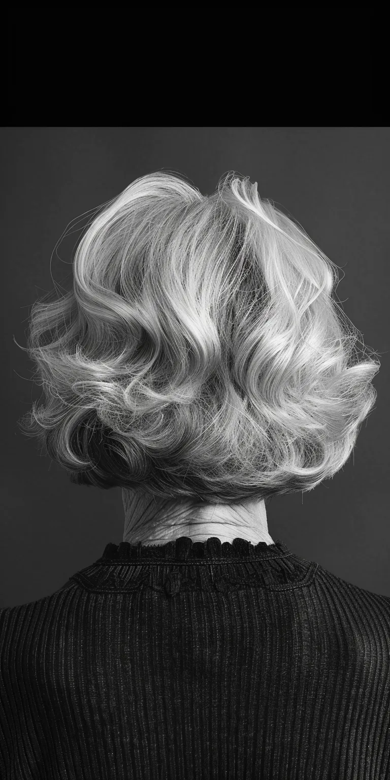 old lady hairstyles Finger wave, Bouffant, Asymmetric cut, Chignon, Ringlets