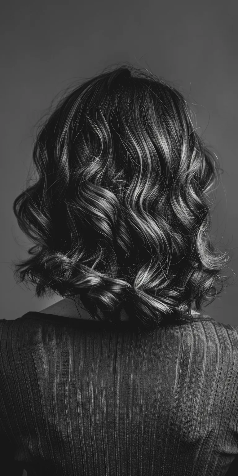 medium hairstyles for women Ringlets, Finger wave, Digital perm, Layered hair, Chignon