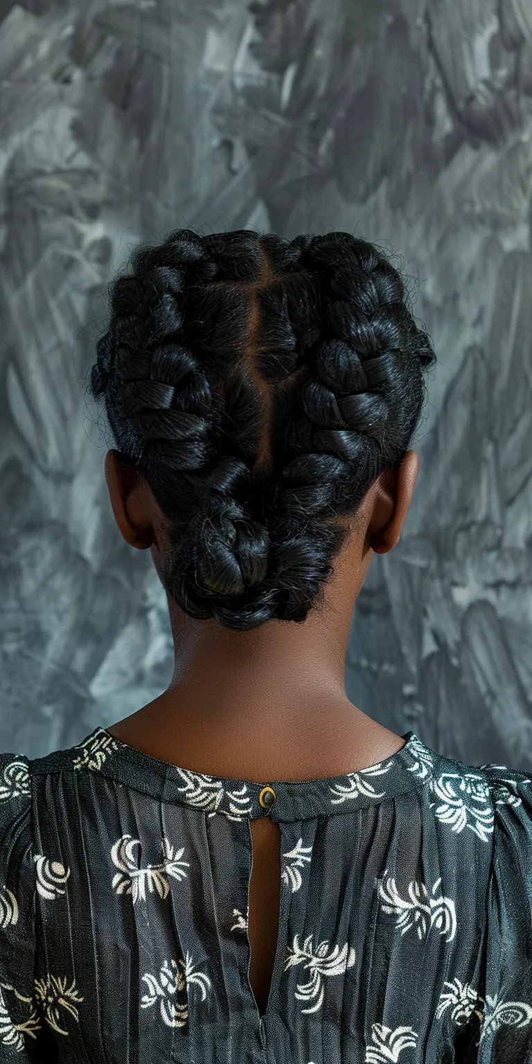 black people hairstyles Finger wave, French twist, Milkmaid braid, Hair twists, Waterfall braids