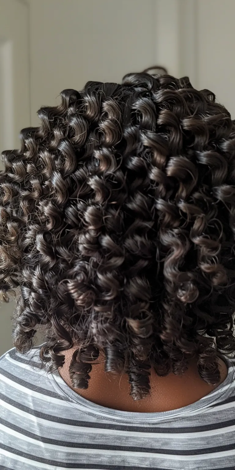 curly crochet hair styles Ringlets, Digital perm, Crochet braids, Finger wave, Kinky