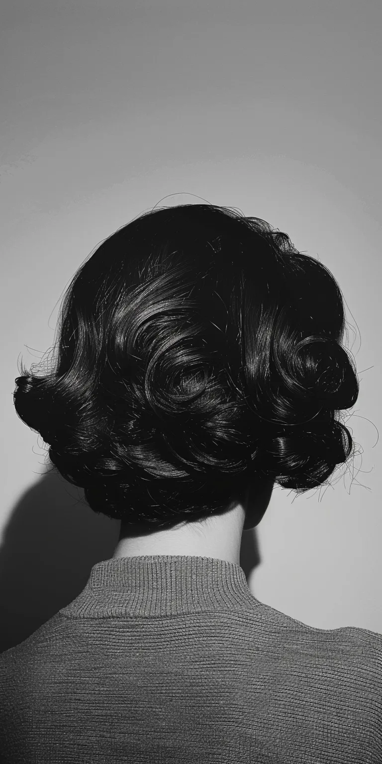 70s hairstyles women Finger wave, Chignon, Bouffant, Japanese women's hairstyles, Pompadour