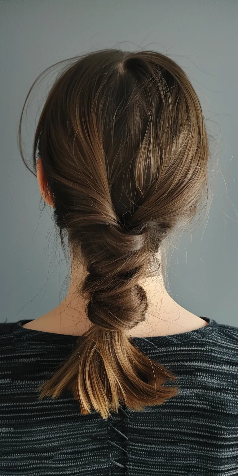 knotless hairstyles French braid, twist, Chignon, Updo, Braid