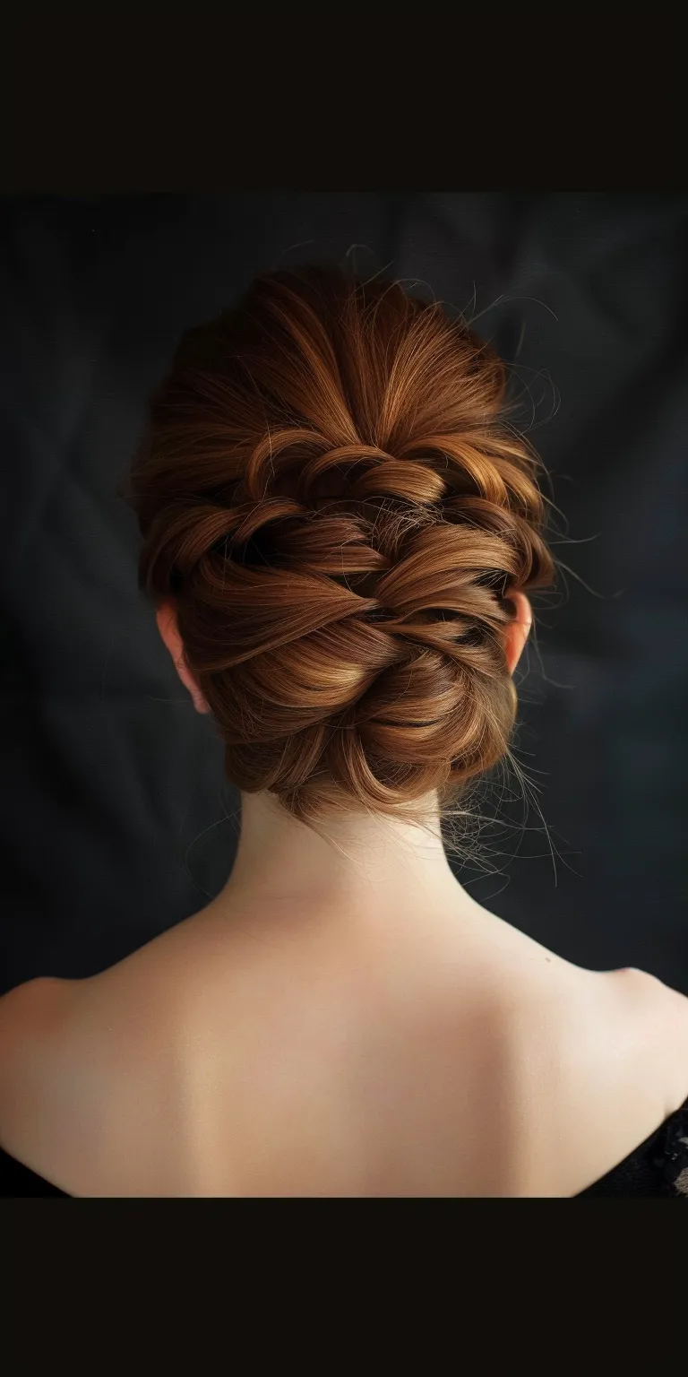 updo hairstyles for long hair Updo, Chignon, French twist, braid, Waterfall braids