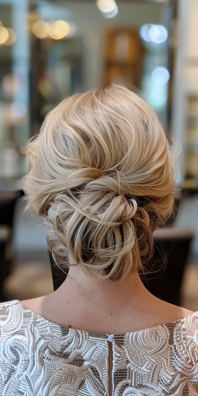 wedding guest hairstyles Updo, French twist, Chignon, Waterfall braids, Ballerina bun