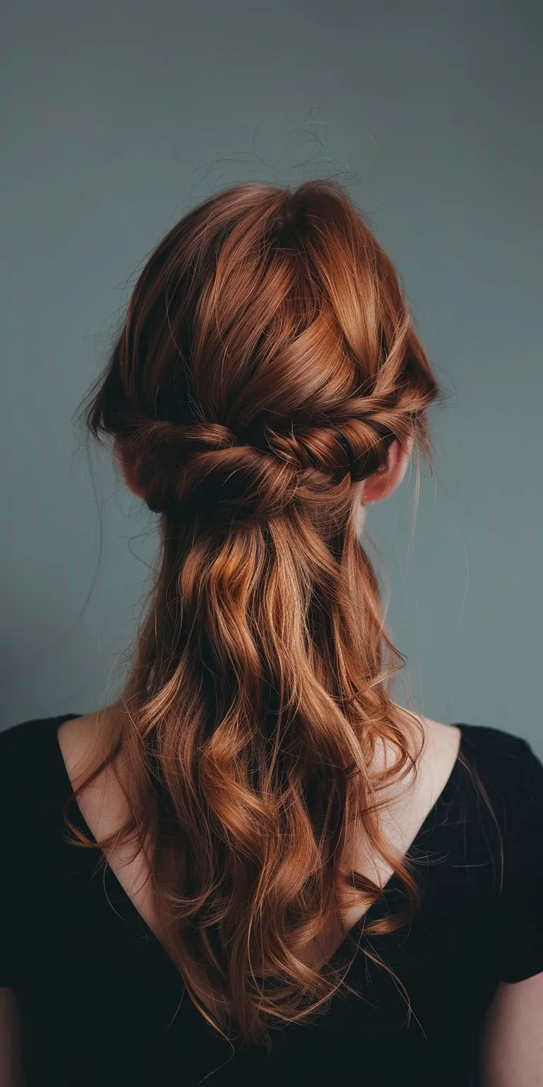 cute hairstyles for shoulder length hair Updo, Milkmaid braid, French Chignon, twist