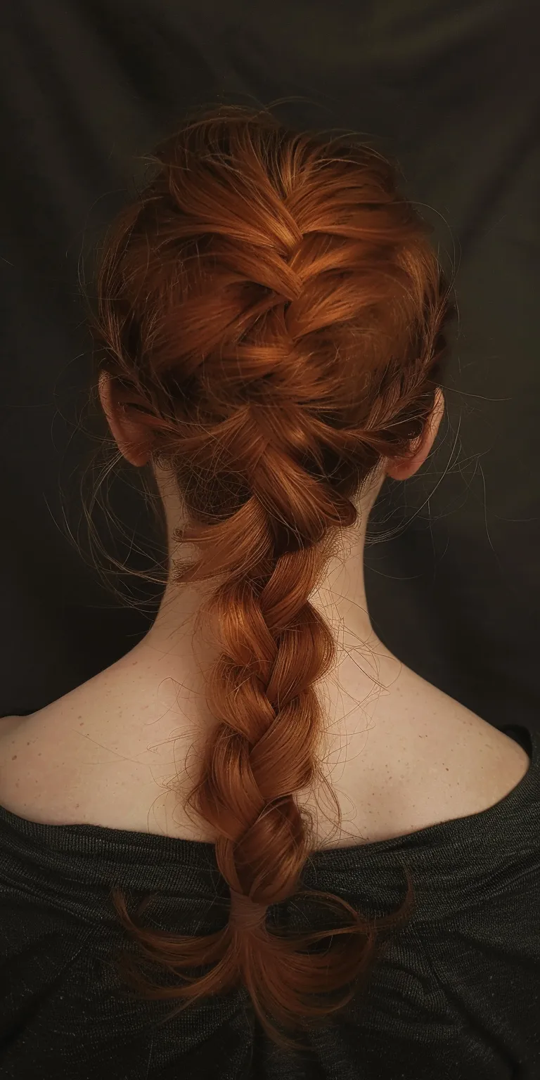 hairstyle for square face French braid, Braid, Milkmaid Waterfall braids, twist