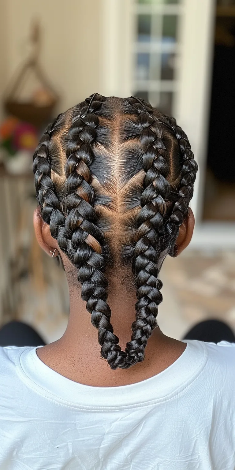 braids with curls at the end Waterfall braids, French twist, Hair twists, braid, Cornrows