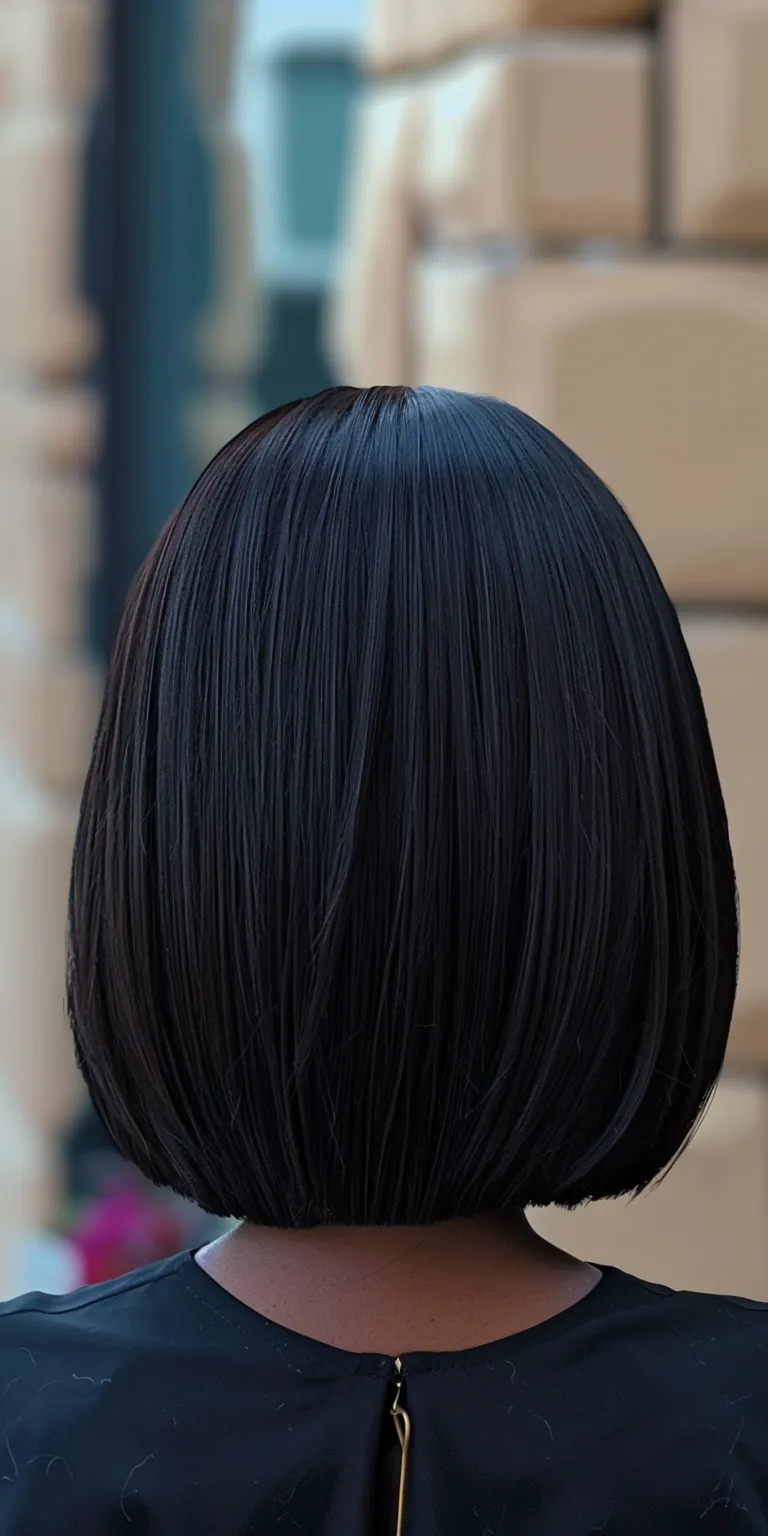 bob hair styles Asymmetric cut, Layered hair, Japanese women's hairstyles, Stacked bob, Bob cut