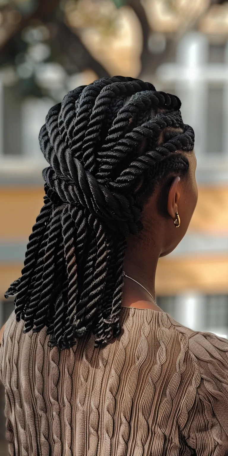 crochet braids hairstyles Waterfall braids, Hair twists, Boho Crochet French twist