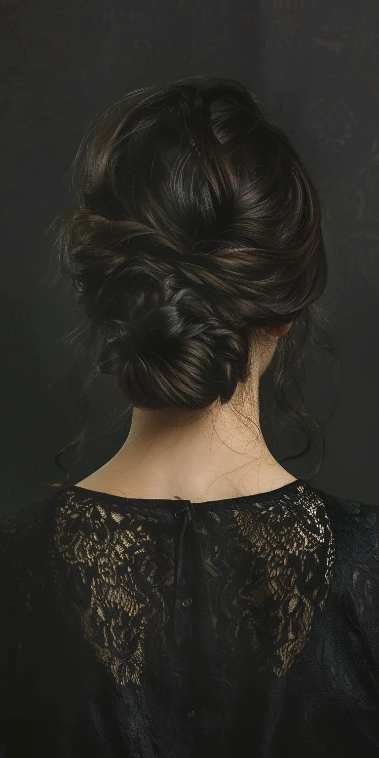 90 hairstyles Chignon, Updo, Milkmaid braid, French twist, braid