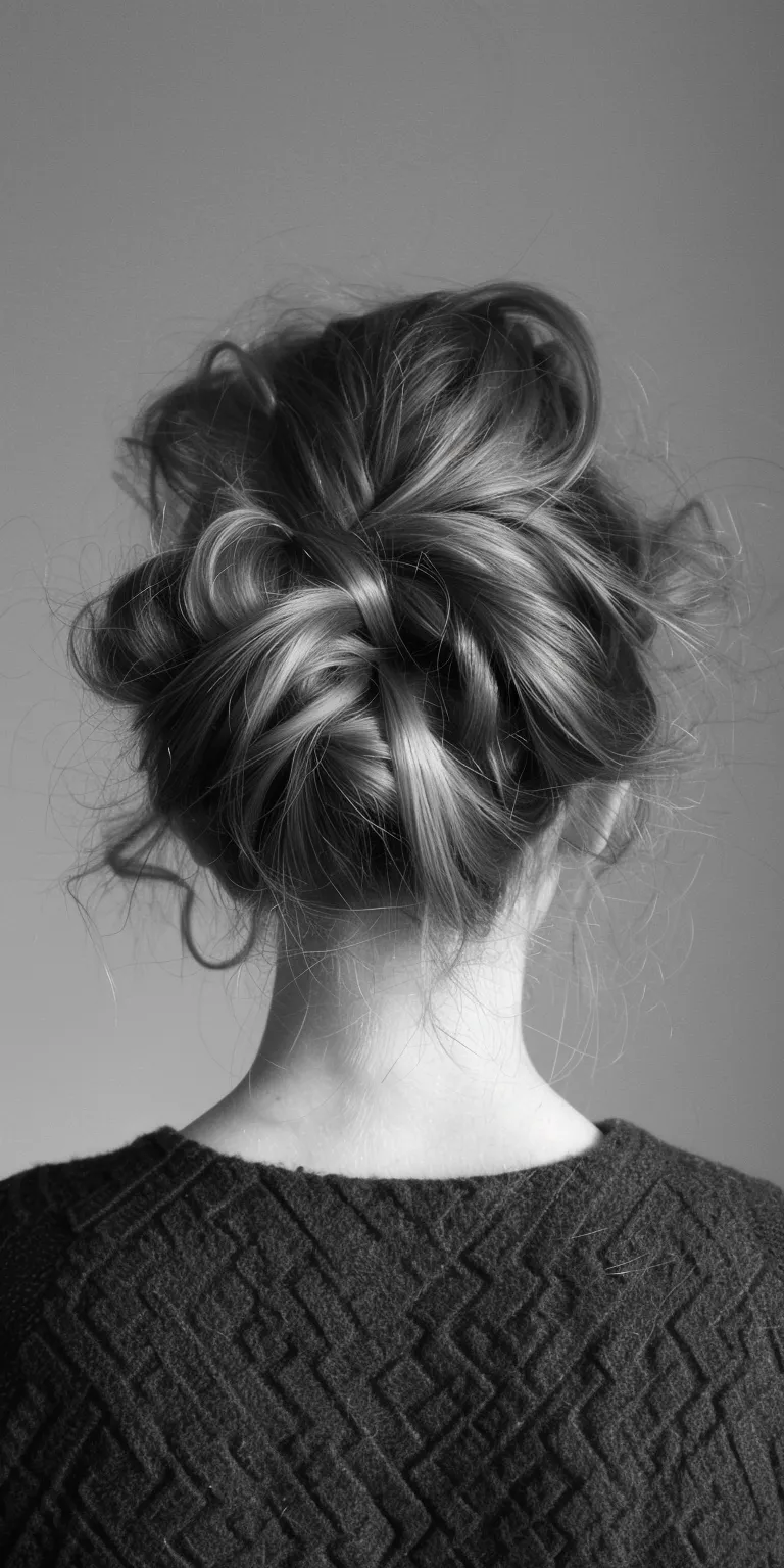 alternative hairstyles Chignon, Updo, Ballerina bun, French twist, Milkmaid braid