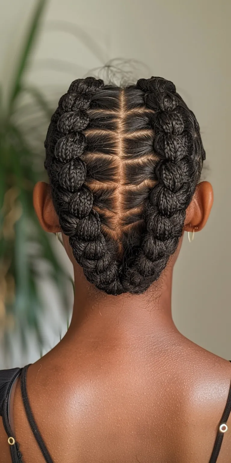 2 braid hairstyles French twist, Hair twists, Waterfall braids, braid, Cornrows