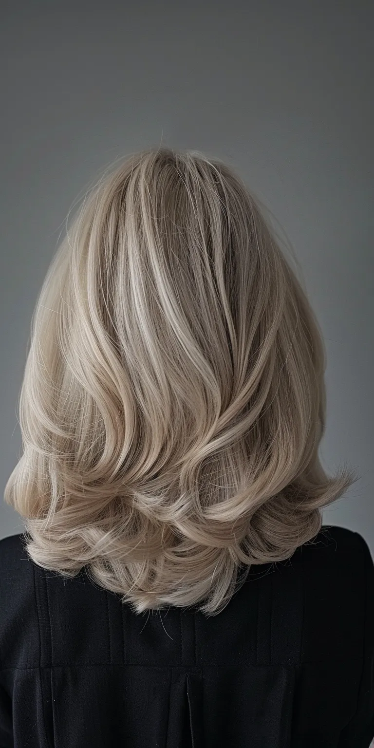 hairstyles for over 50s Digital perm, Asymmetric cut, Layered hair, Professional Stacked bob