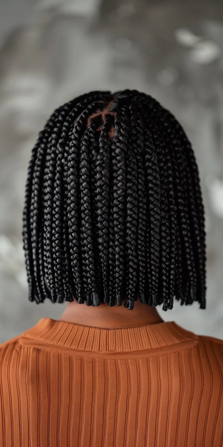 bob braids Crochet braids, Hair twists, Stacked bob, Digital perm, Layered hair