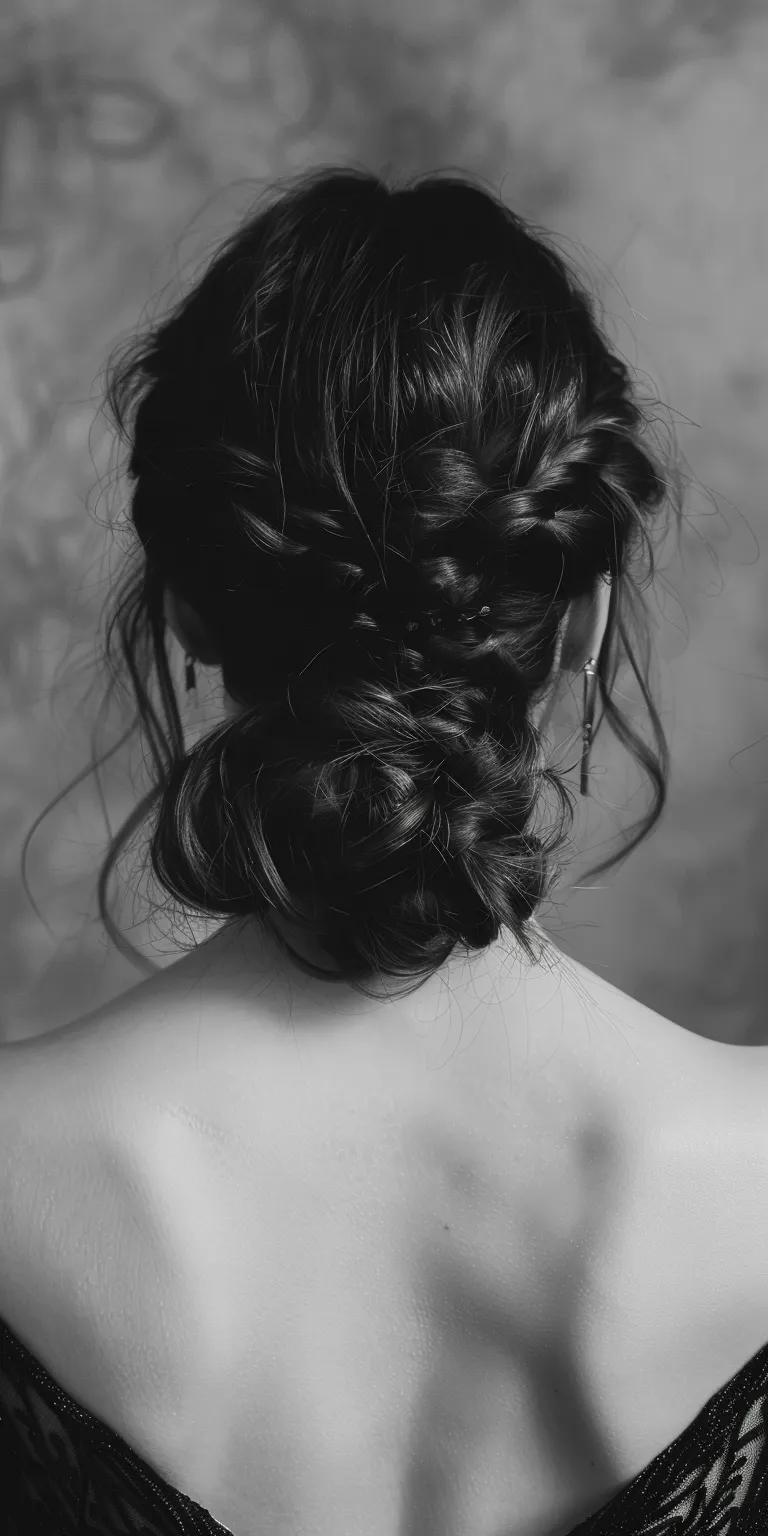 formal hairstyles Chignon, French braid, Milkmaid Updo, Waterfall braids