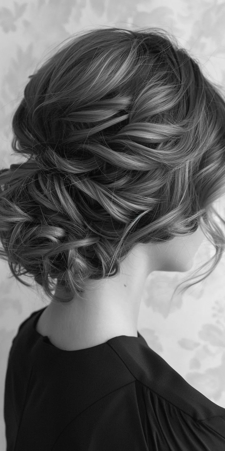 formal hairstyles for short hair Chignon, Updo, Layered hair, Ringlets, Curly