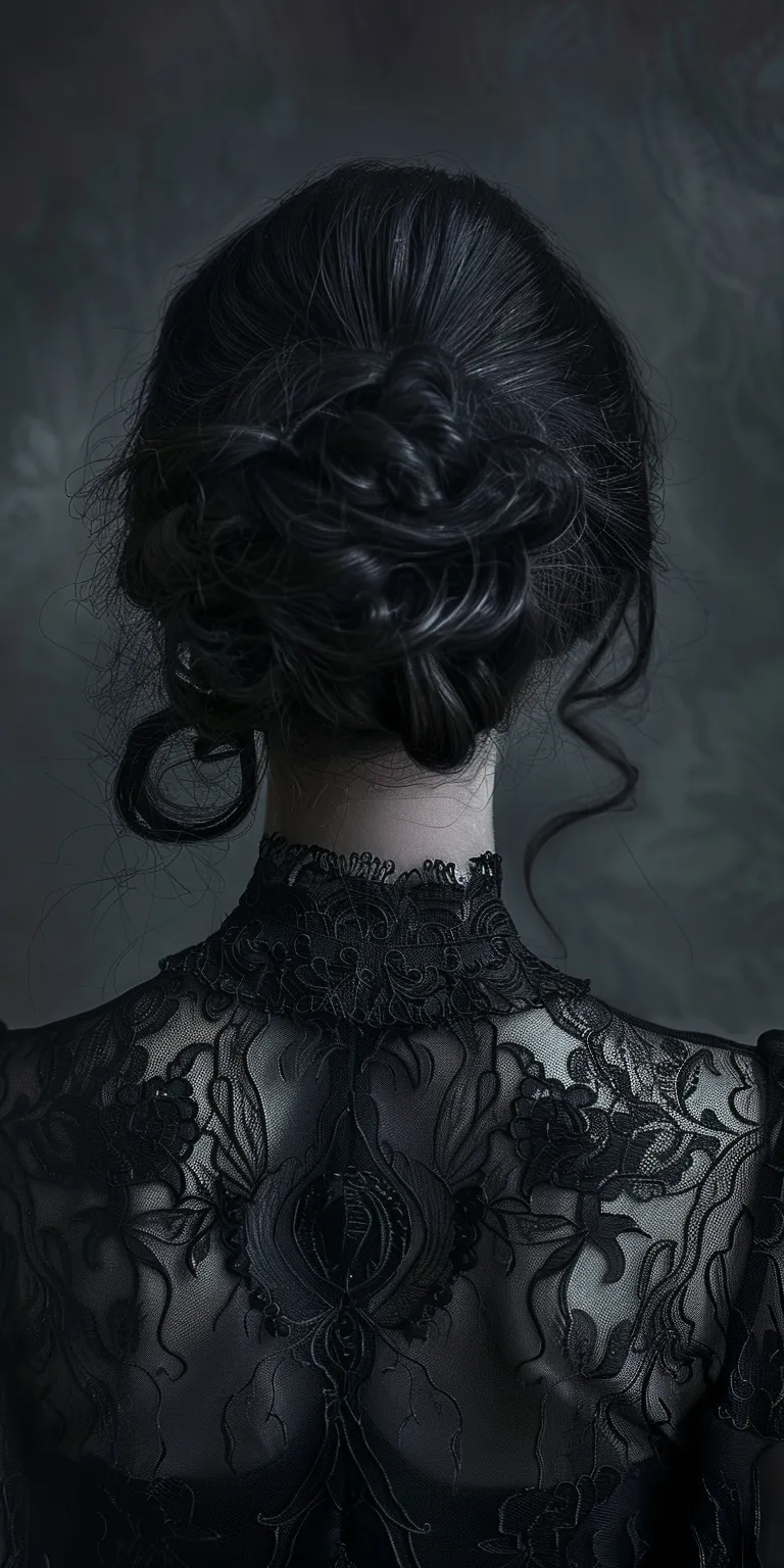 vampire hairstyles Updo, Milkmaid braid, Historical Christian hairstyles, Chignon, Feathered hair