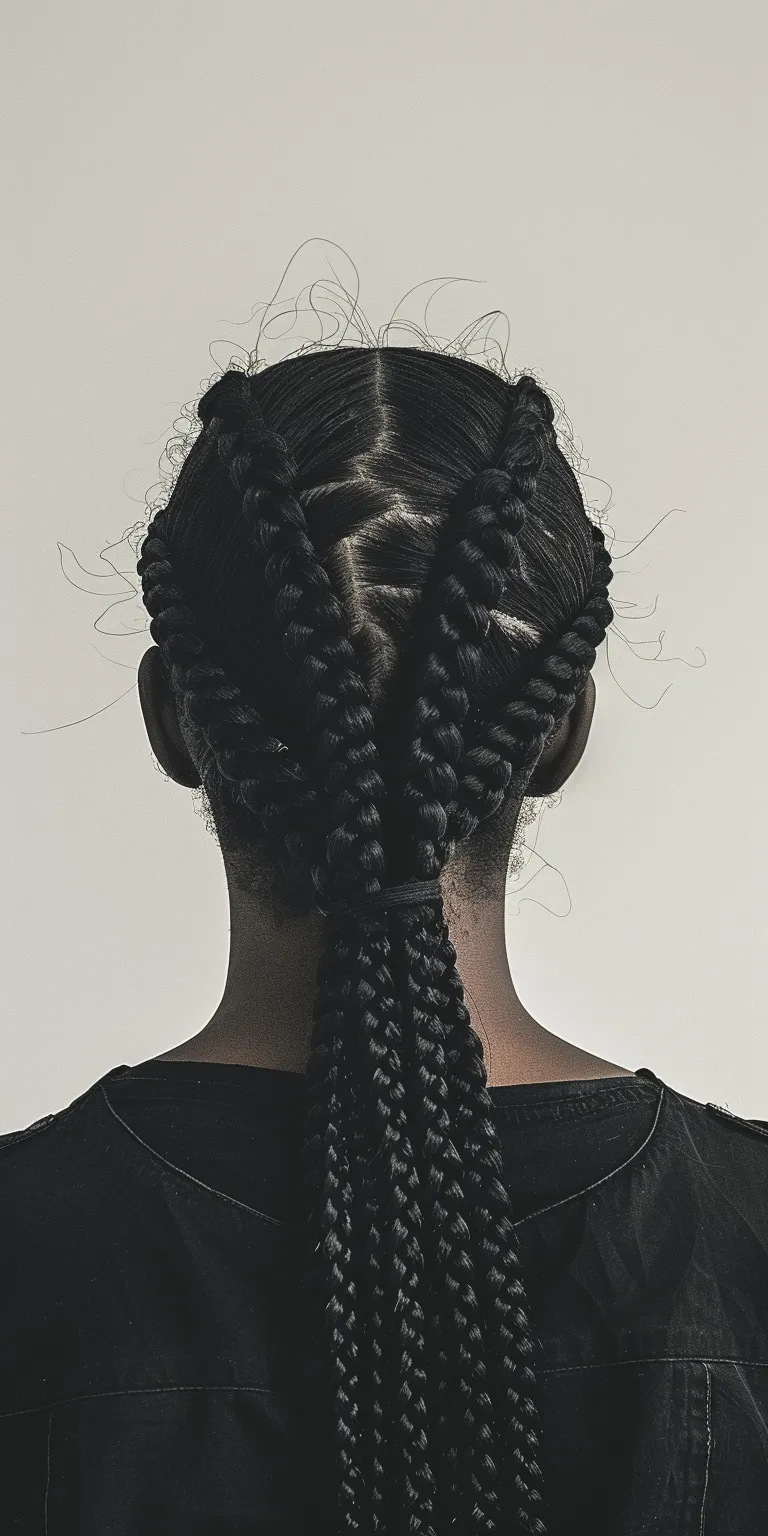 thick braids French twist, Hair twists, Waterfall braids, braid, Digital perm