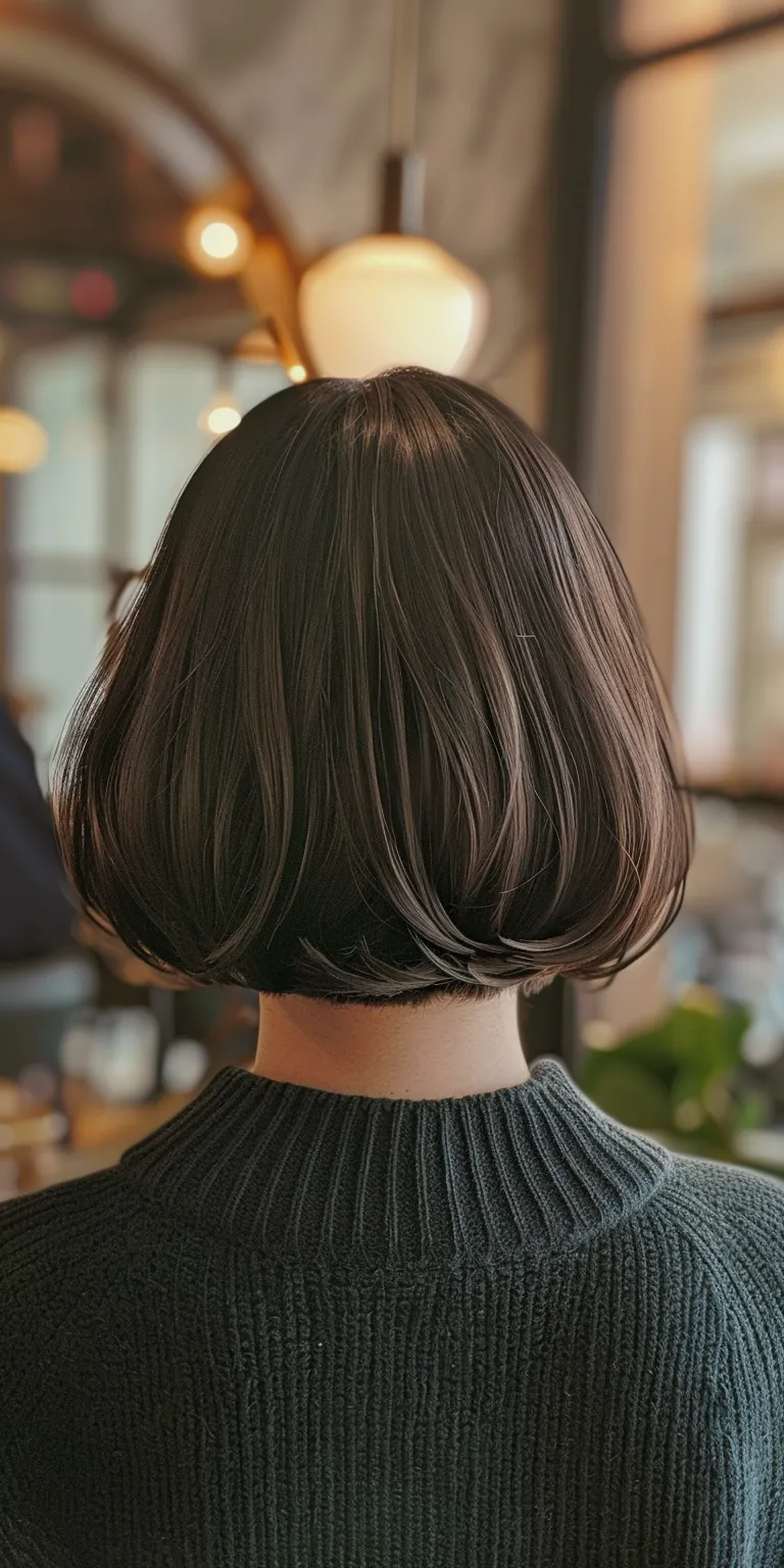 short bob hairstyles Asymmetric cut, Bob Professional Stacked bob, Short brush cut