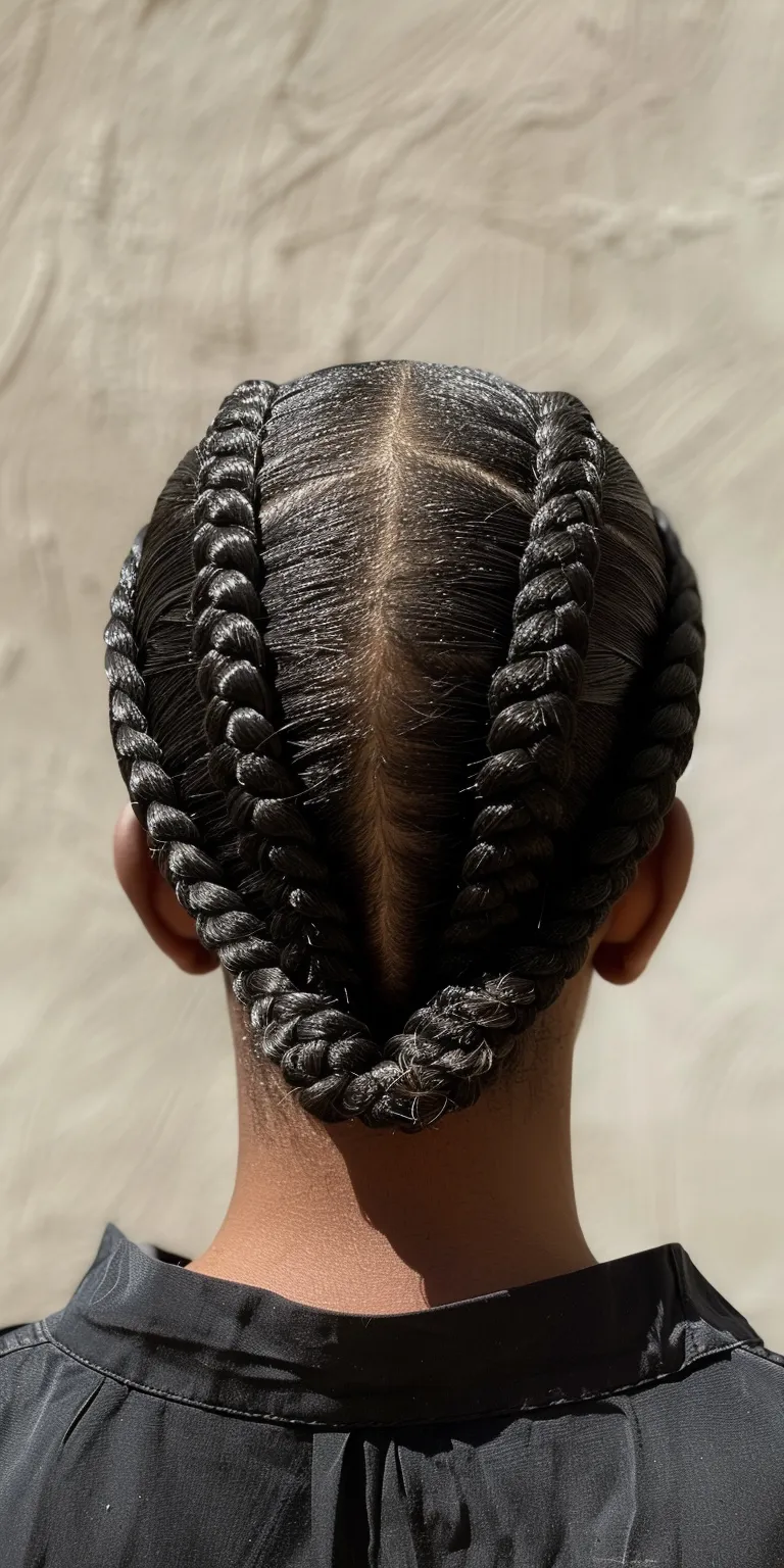 small knotless braids Waterfall braids, French twist, Cornrows, braid, Hair twists