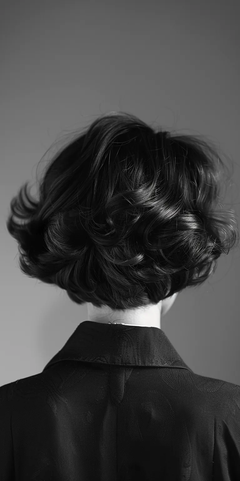 4c hairstyles Finger wave, Chignon, Updo, Asymmetric cut, Bouffant