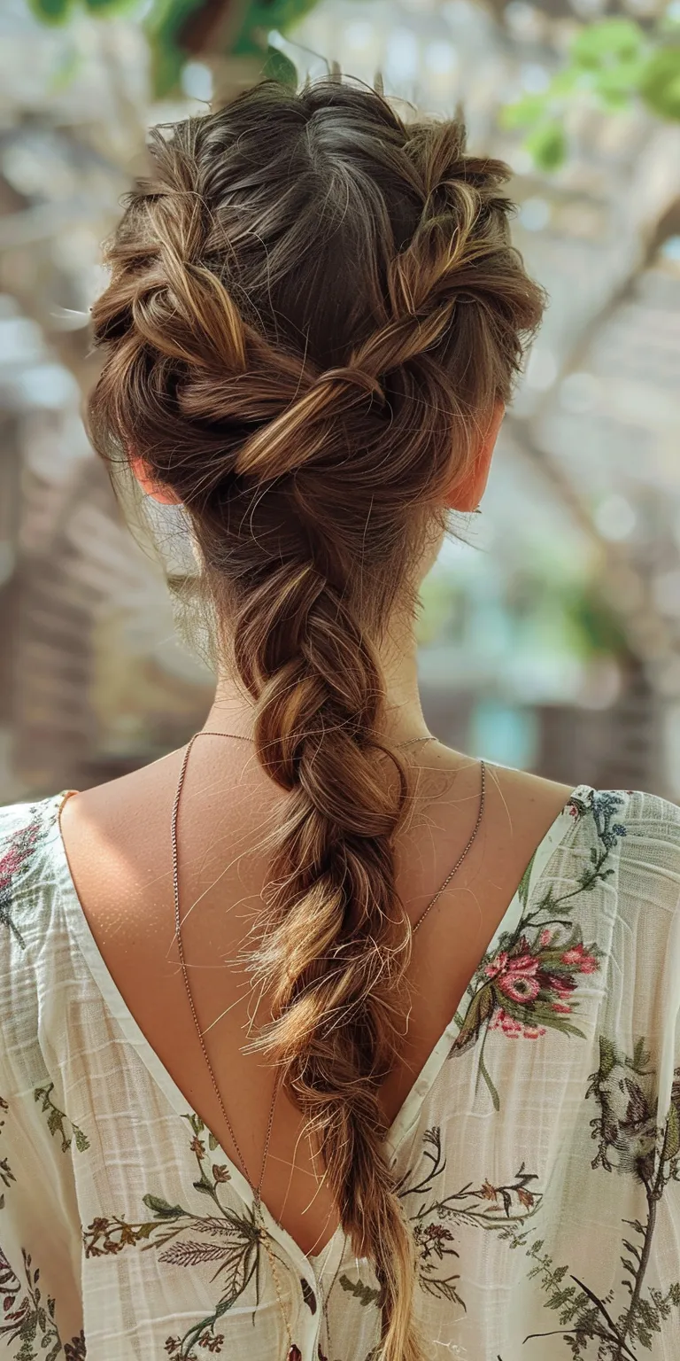 boho hairstyles Boho braids, Waterfall French braid, Braid, Milkmaid braid