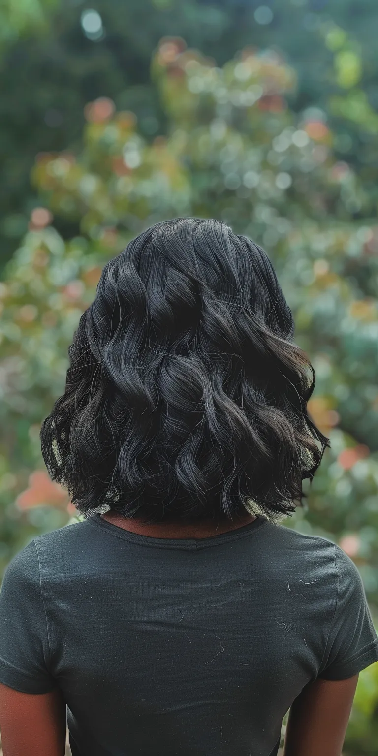 hairstyles for shoulder length hair Digital perm, Layered hair, Ringlets, Asymmetric cut, Short brush cut