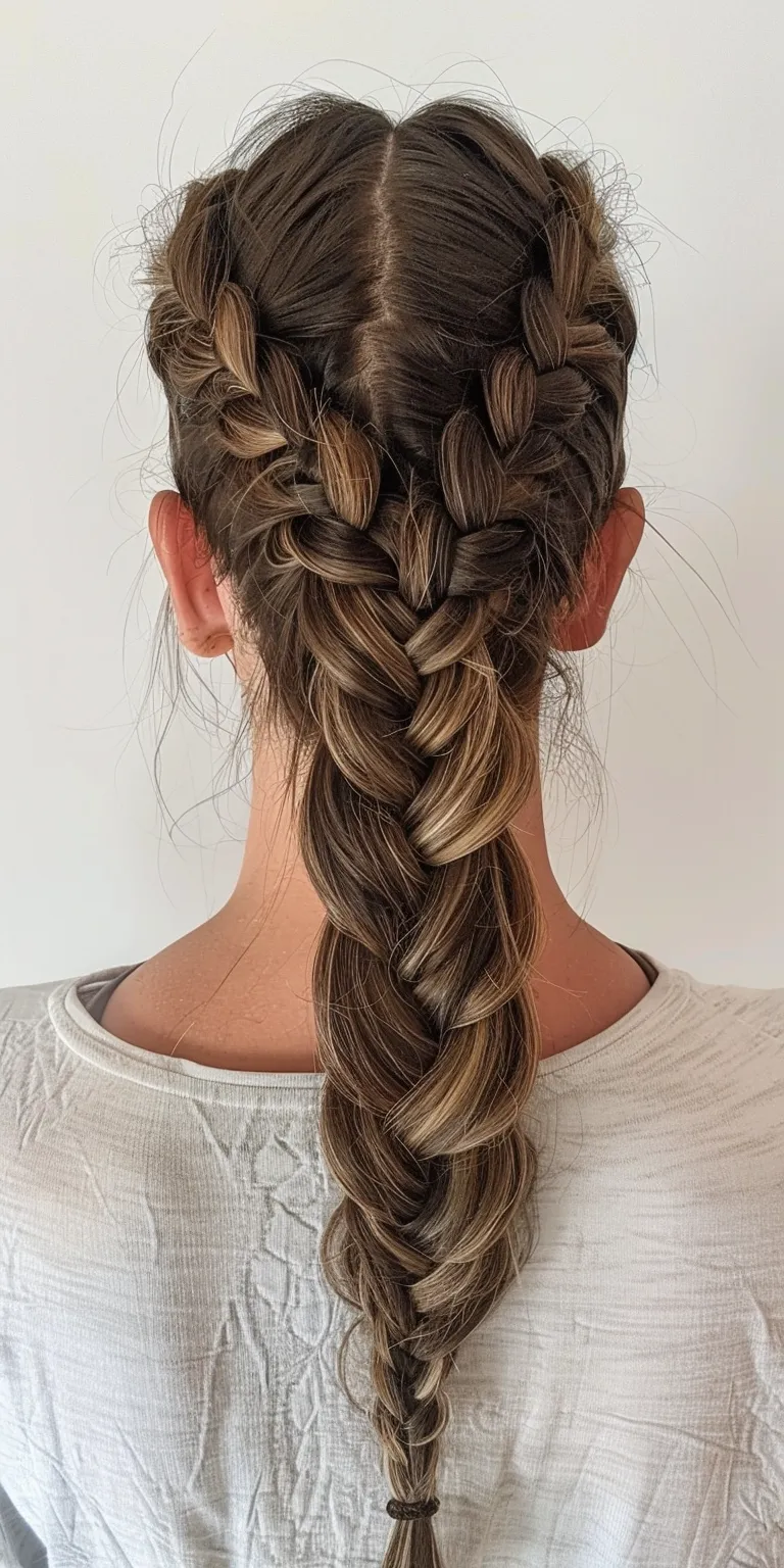 knotless braid hairstyles Waterfall braids, French braid, Braid, twist, Boho braids