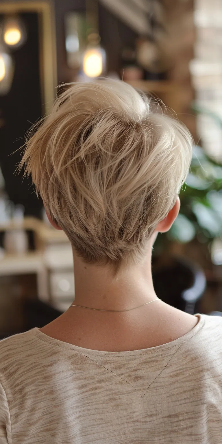 cute short haircuts Asymmetric cut, Pixie Short brush hair, French twist