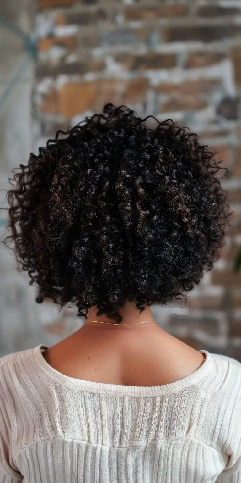 curly bob hairstyles Digital perm, Kinky hair, Crochet braids, Hair twists, Stacked