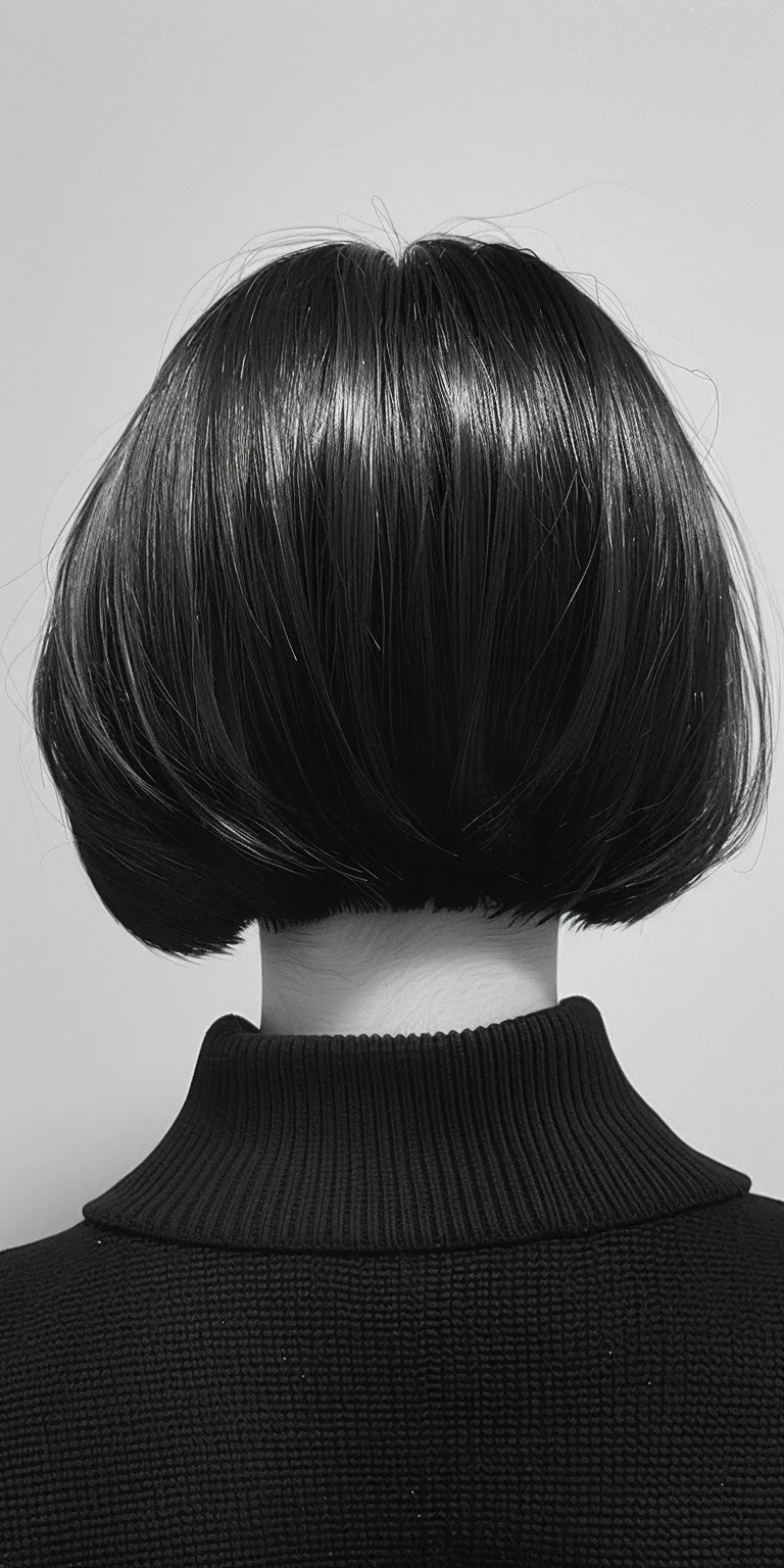 short bob haircuts for women Asymmetric cut, Bob Chignon, Tonsure, Japanese women's hairstyles