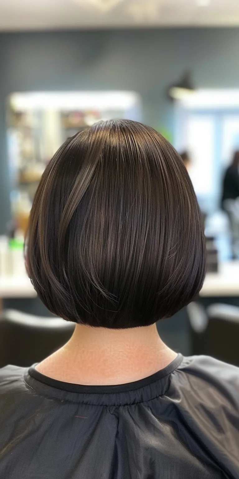 inverted bob hairstyles Asymmetric cut, Bob Short brush Professional Stacked