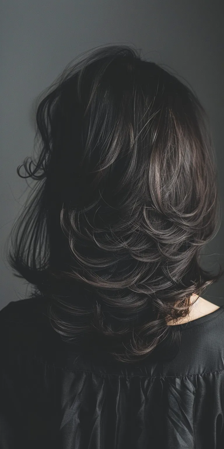 layered hairstyles Layered hair, Digital perm, Ringlets, Asymmetric cut, Japanese women's