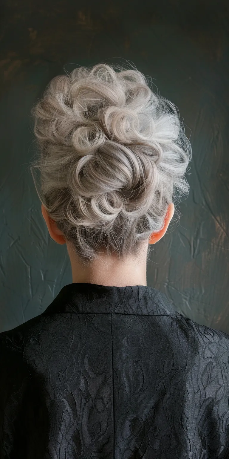 hair styles and colors Updo, Chignon, Asymmetric cut, Pompadour, Feathered