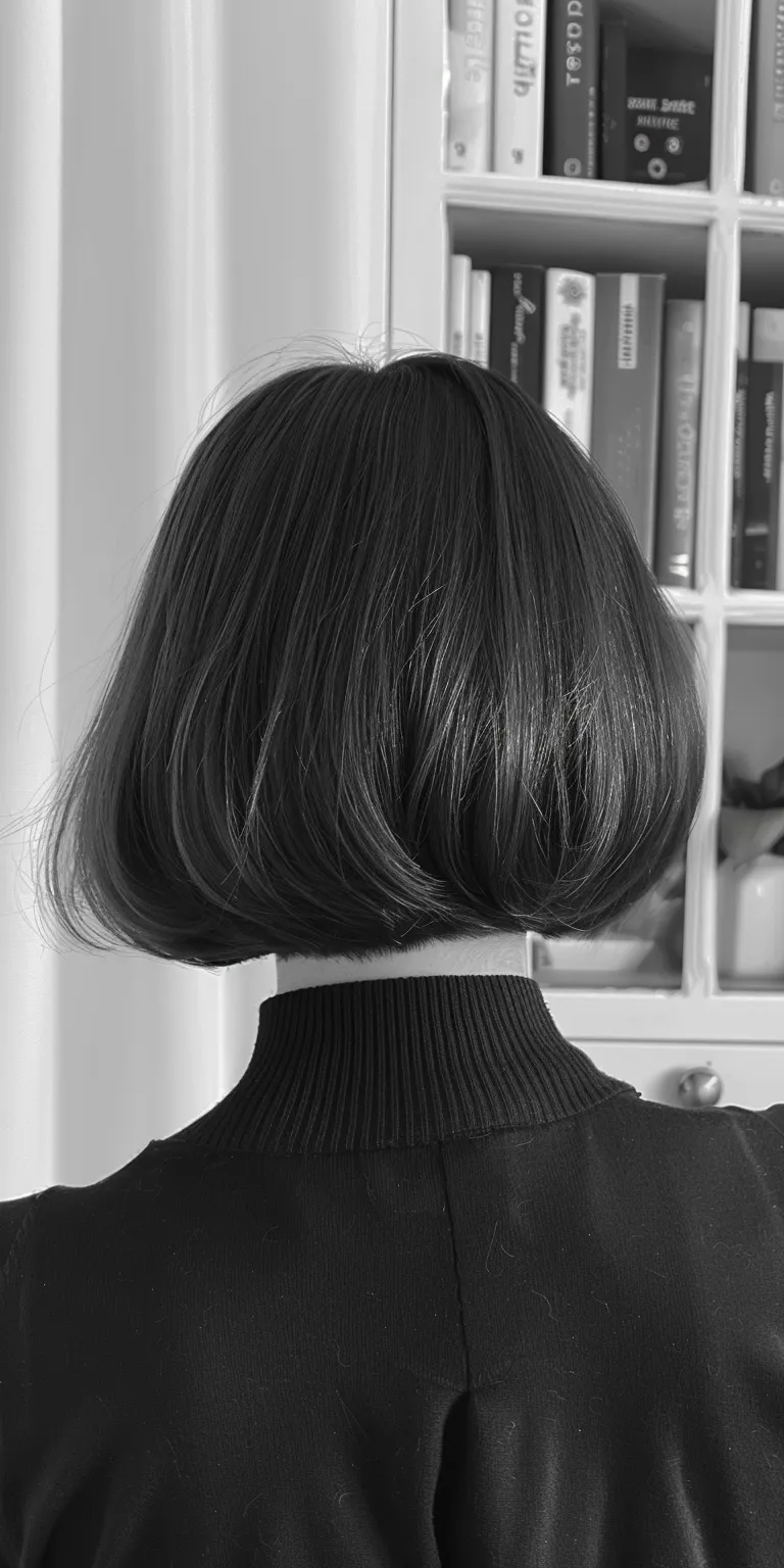 half ponytail Bob cut, Chignon, Asymmetric Short brush Updo