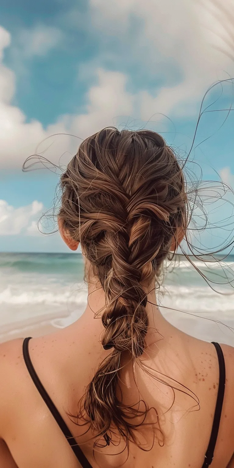 beach hairstyles Waterfall braids, Boho French braid, Braid, twist