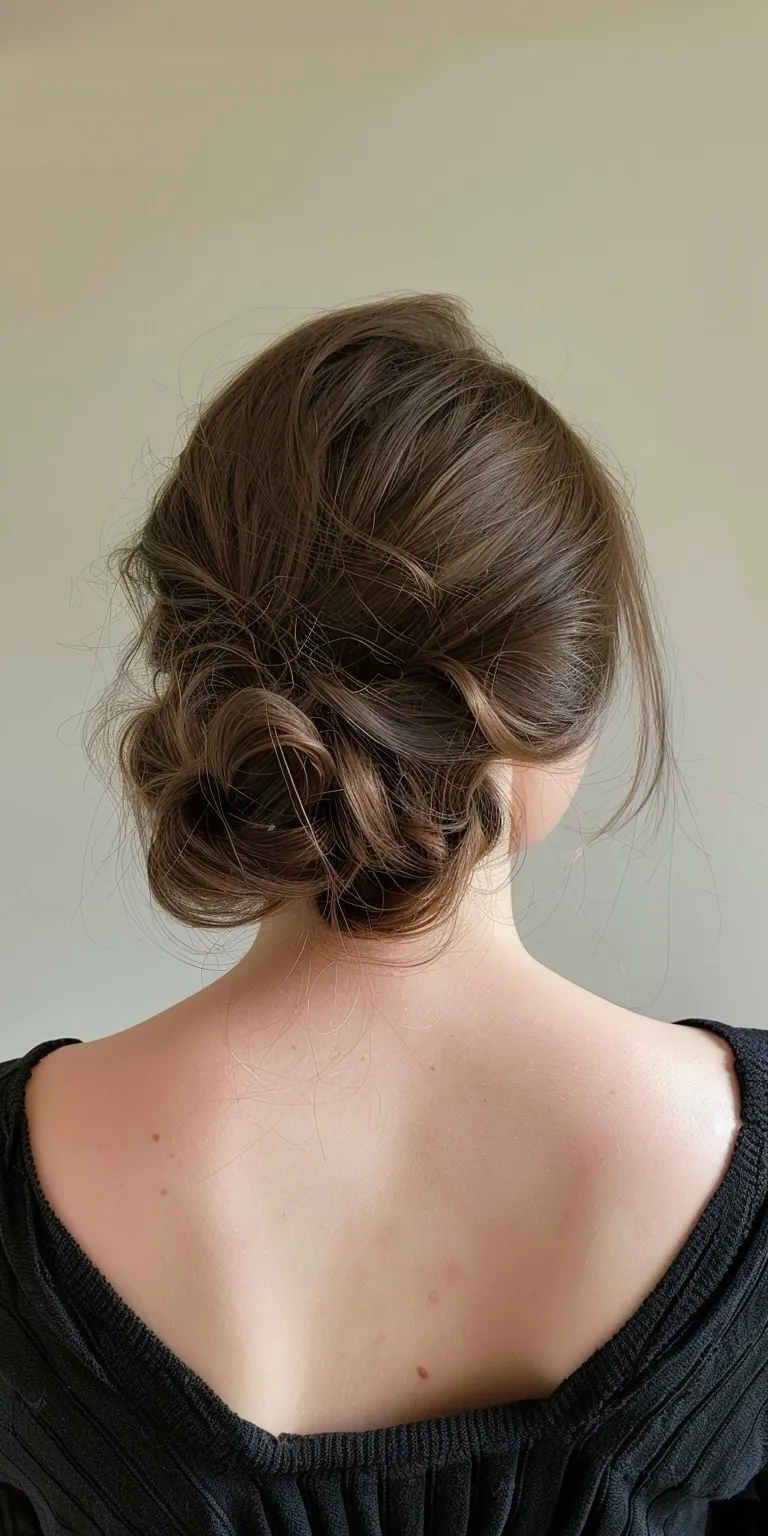 hair styling tools Updo, Chignon, Milkmaid braid, French twist, Waterfall braids