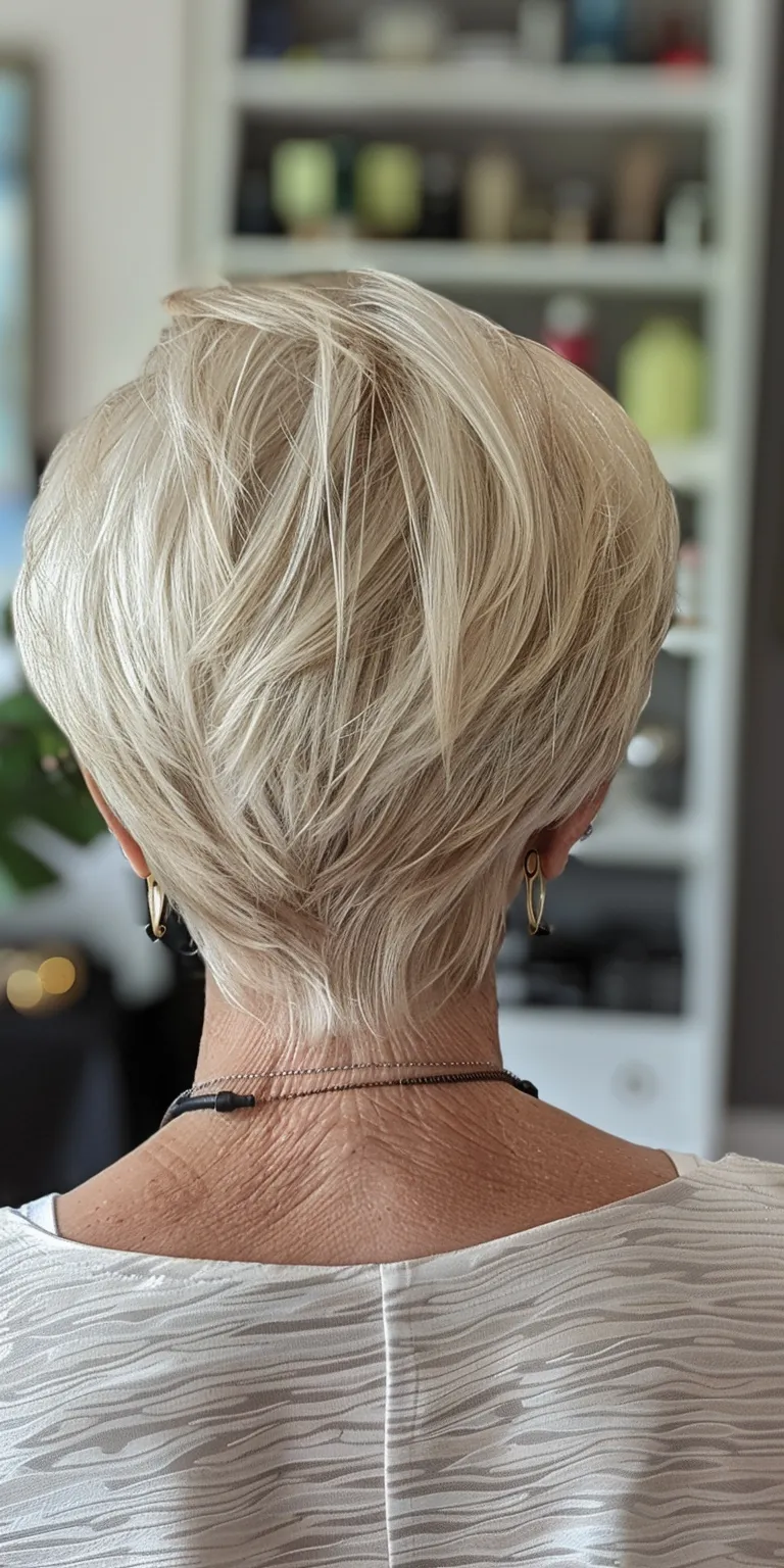 over 50 haircuts Asymmetric cut, Short brush Updo, Chignon, French twist