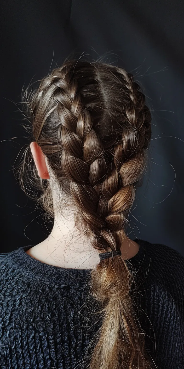 braids to the side French braid, Waterfall braids, Braid, Milkmaid Boho