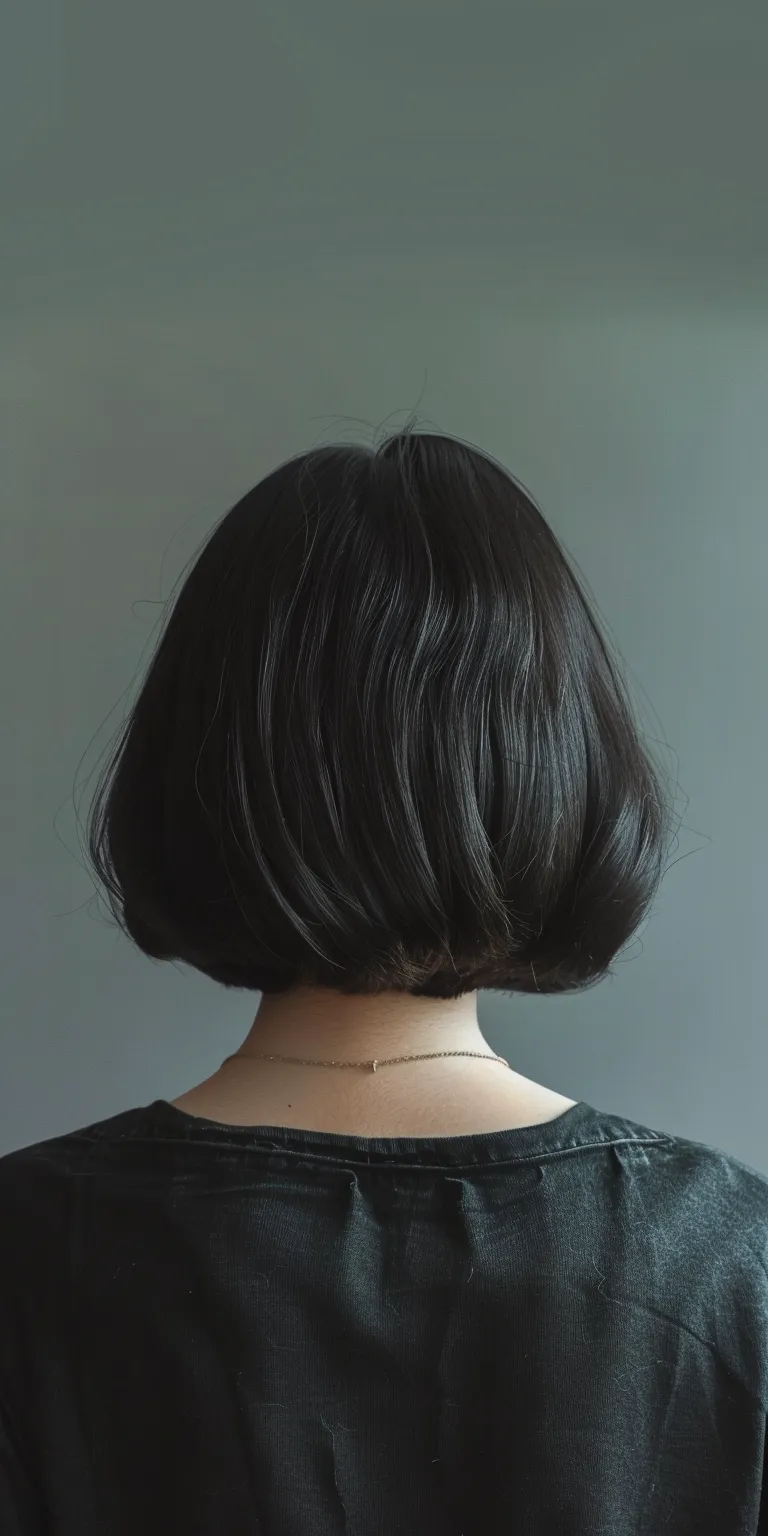 bob hairstyles Bob cut, Asymmetric Short brush Butterfly haircut, Japanese women's