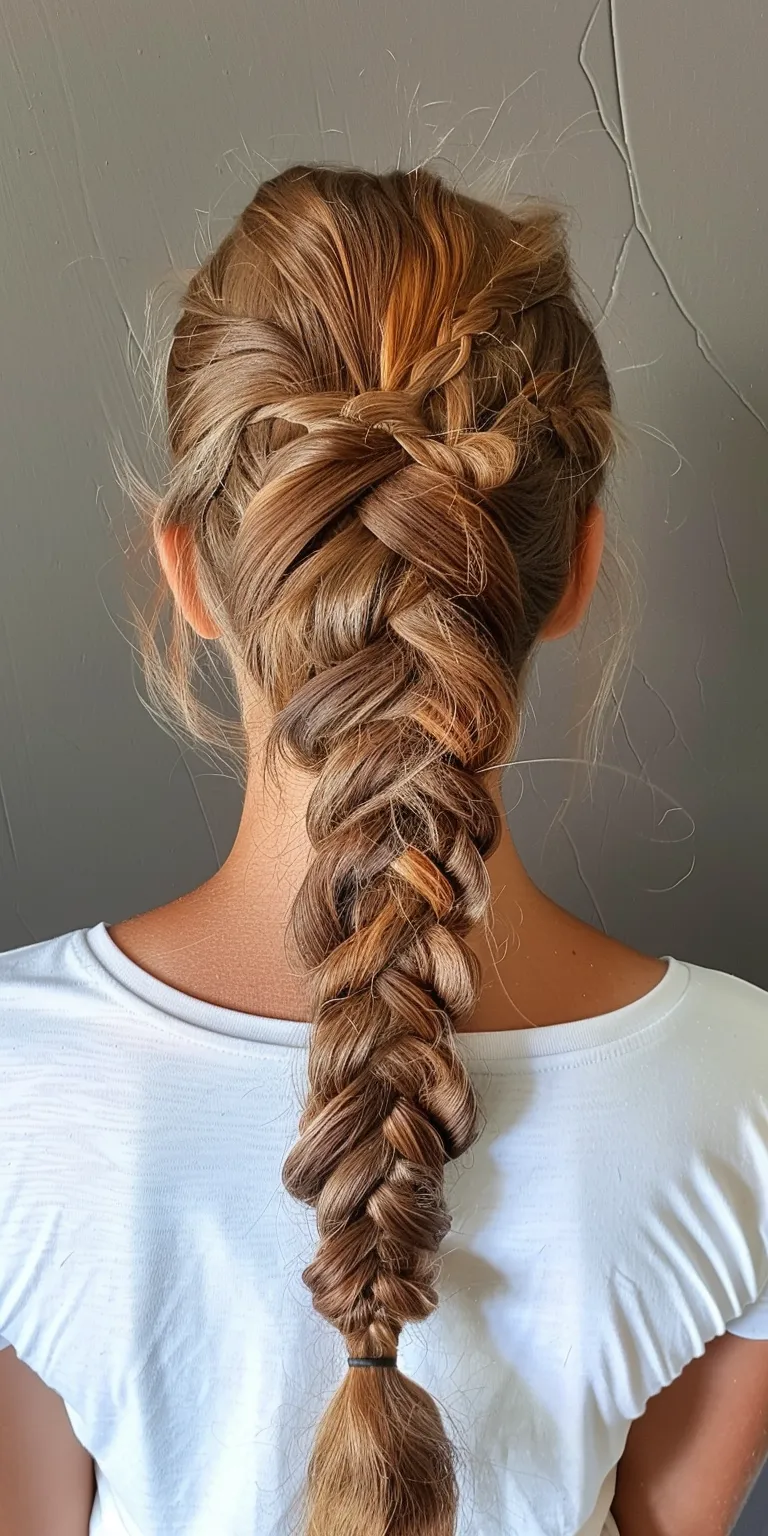 individual braids Waterfall braids, French braid, Braid, twist, Boho