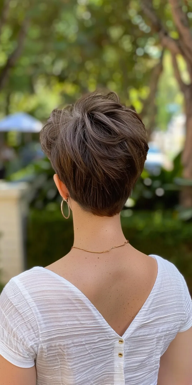 pixie cuts for women Updo, Short brush cut, French twist, Asymmetric Pixie cut