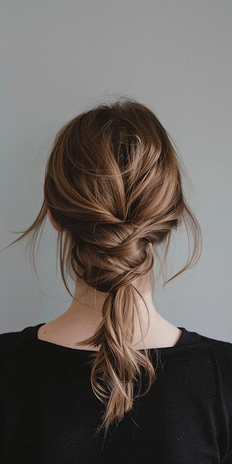 cute hairstyles with bangs French braid, twist, Chignon, Braid, Waterfall braids