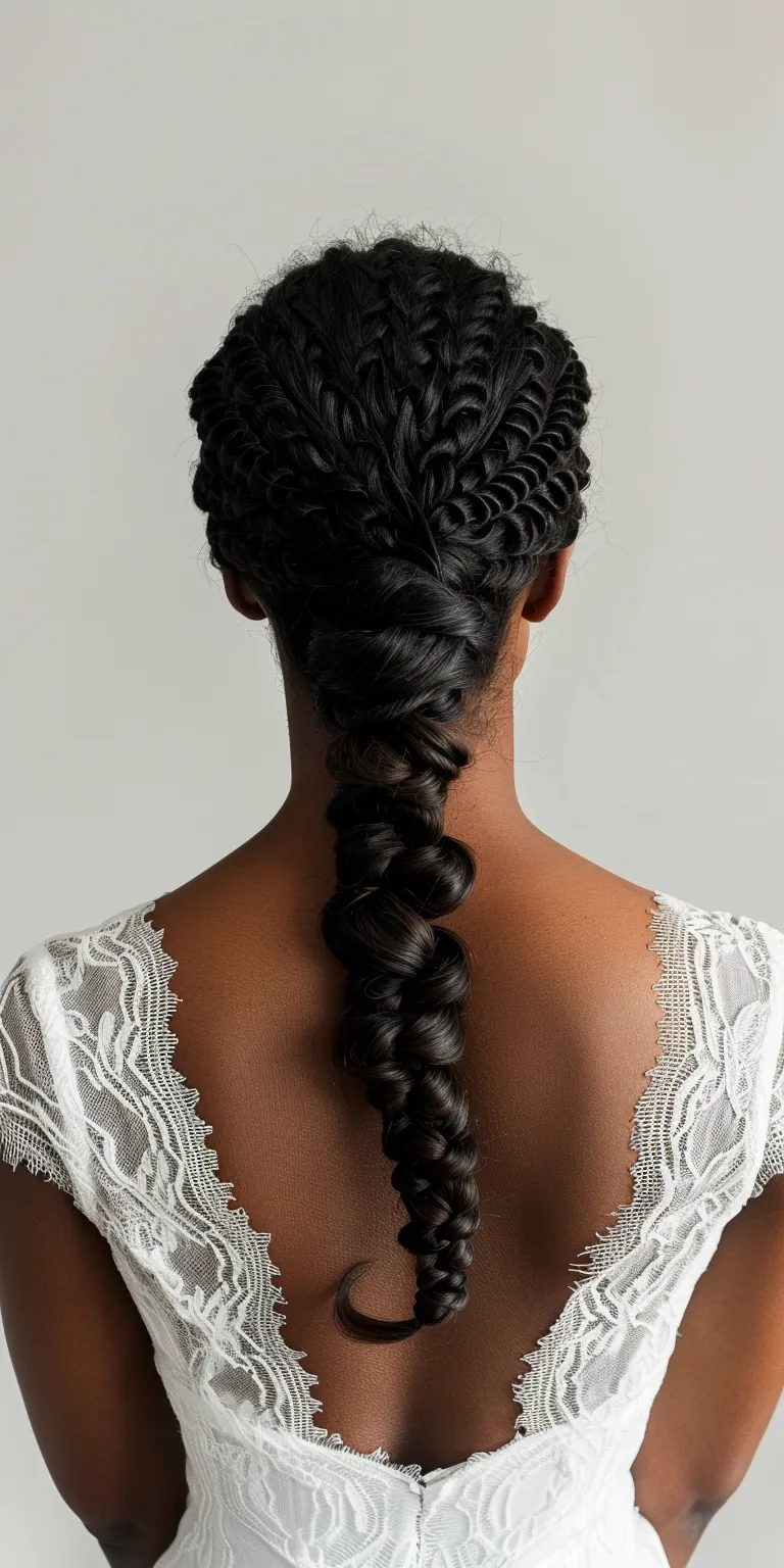 braid ponytail hairstyles Waterfall braids, Hair twists, French twist, braid, Braid