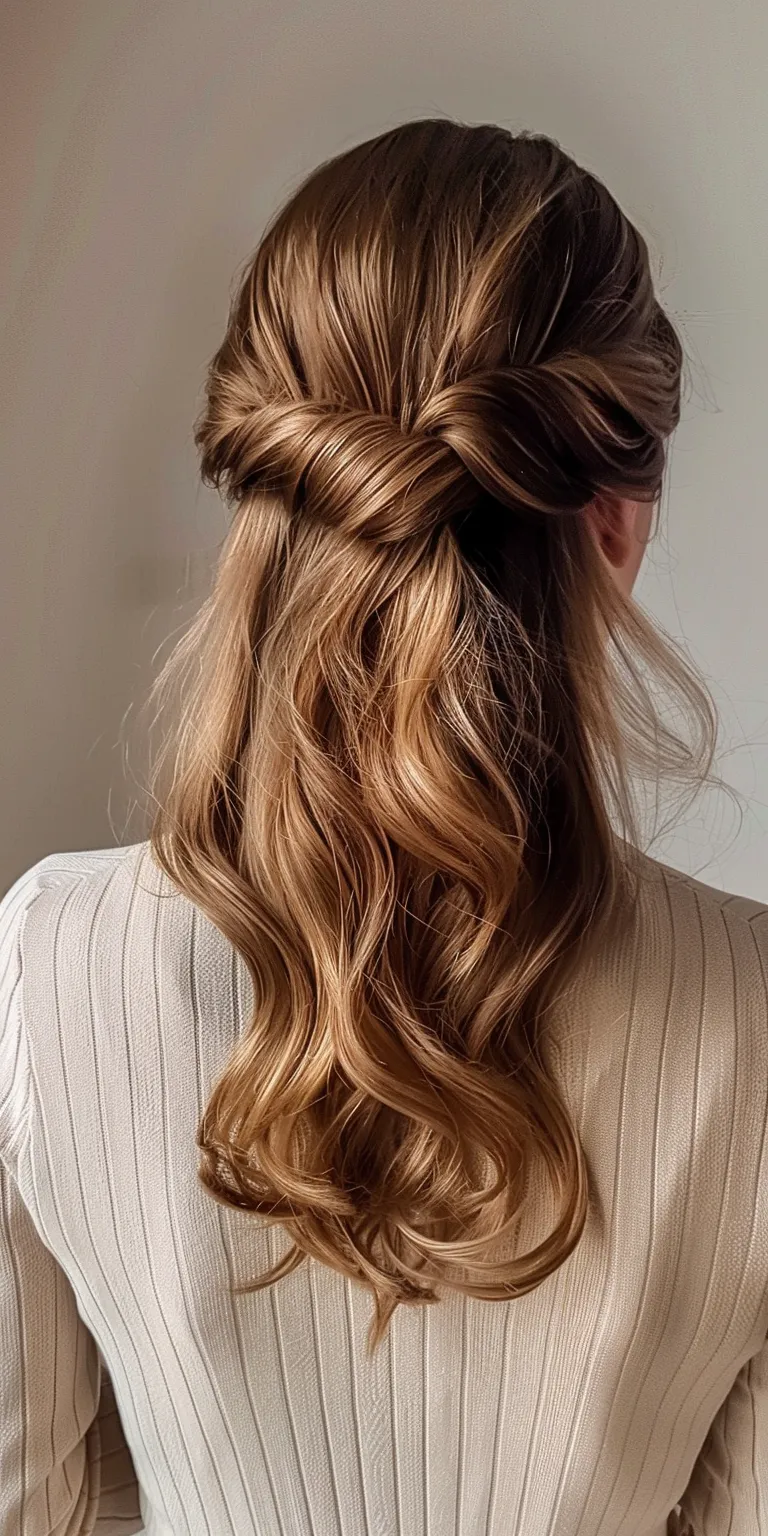 hair clip styles Waterfall braids, Updo, French twist, braid, Boho braids