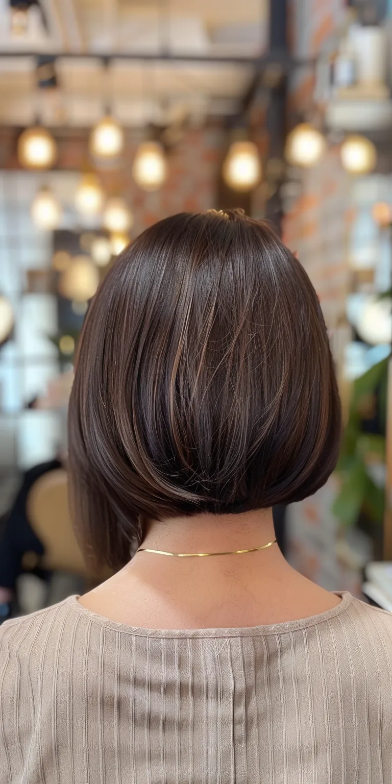 bob style haircuts Asymmetric cut, Bob Layered hair, Stacked bob, Short brush cut